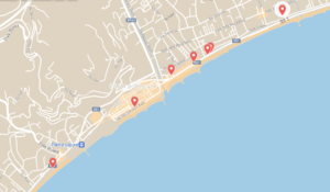 Mappa degli hotel sul mare a Pietra Ligure